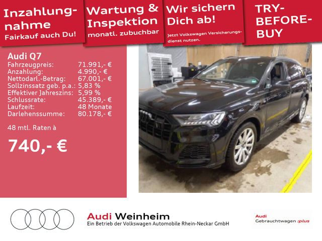 Audi Q7 55 V6 TFSI quattro S-line Black-Paket Matrix-