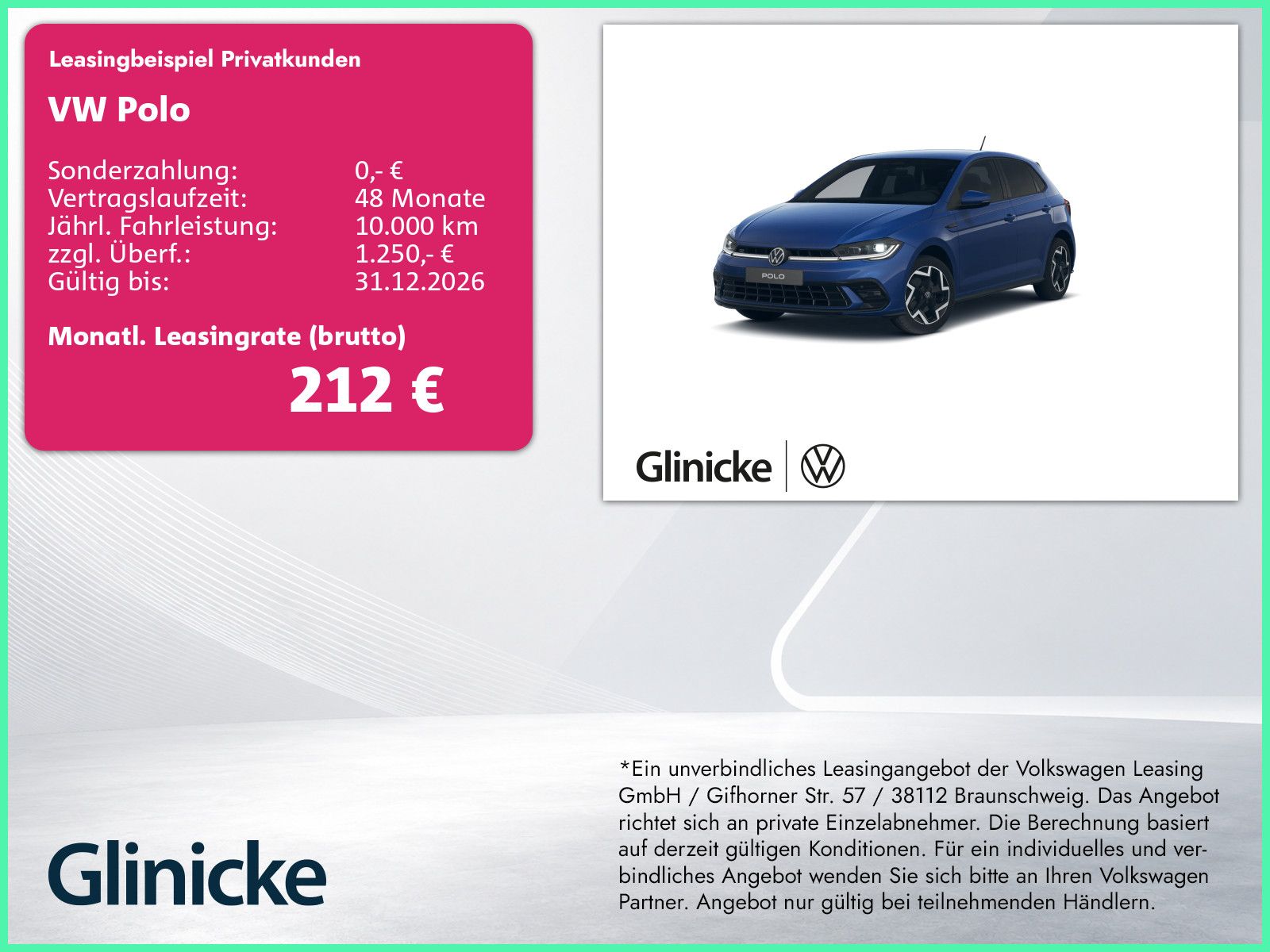 Volkswagen Polo R-Line *ABVERKAUF* 1,0 TSI 85 kW (116 PS) 7