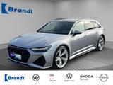 Audi RS 6 Avant quattro MATRIX+LEDER+PANO+HUD+B&O+AHK - silberne Audi RS6