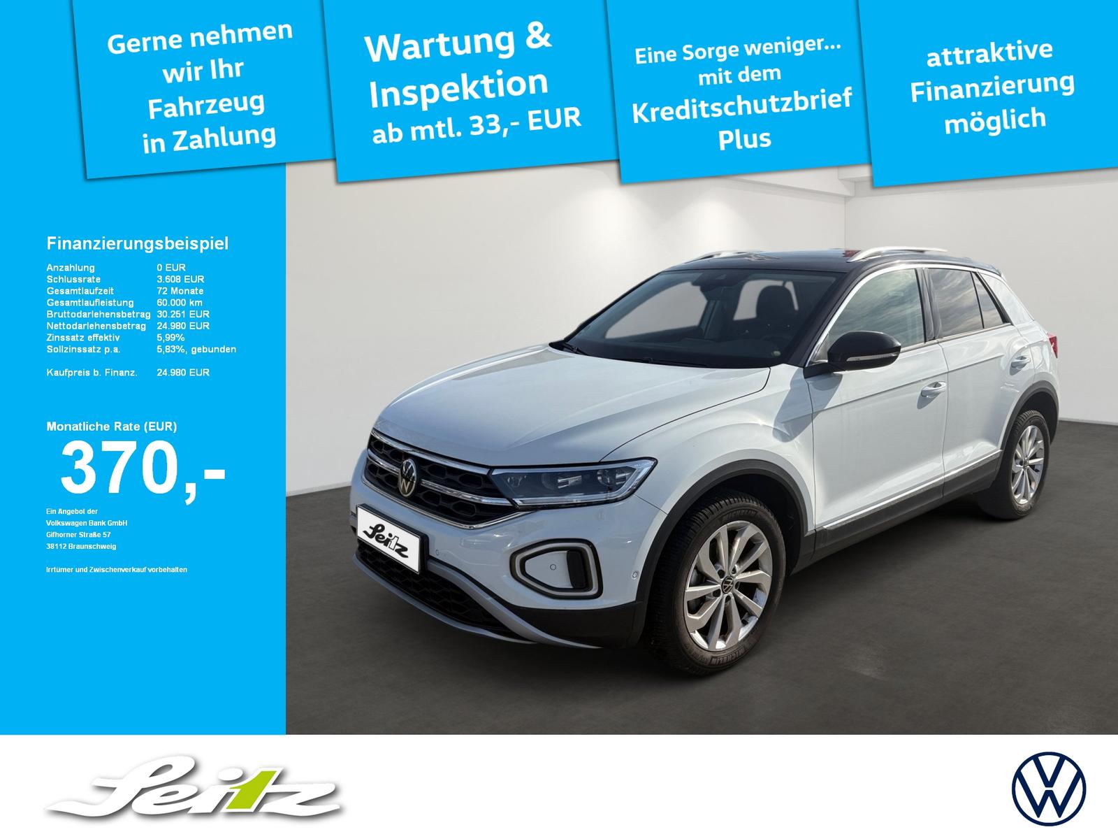 Volkswagen T-Roc 1.5 TSI Style *LED*PDC*NAVI*SITZH*