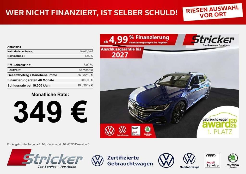 Volkswagen Arteon Shooting Brake RLine 20TDI 4M 349ohne 2022