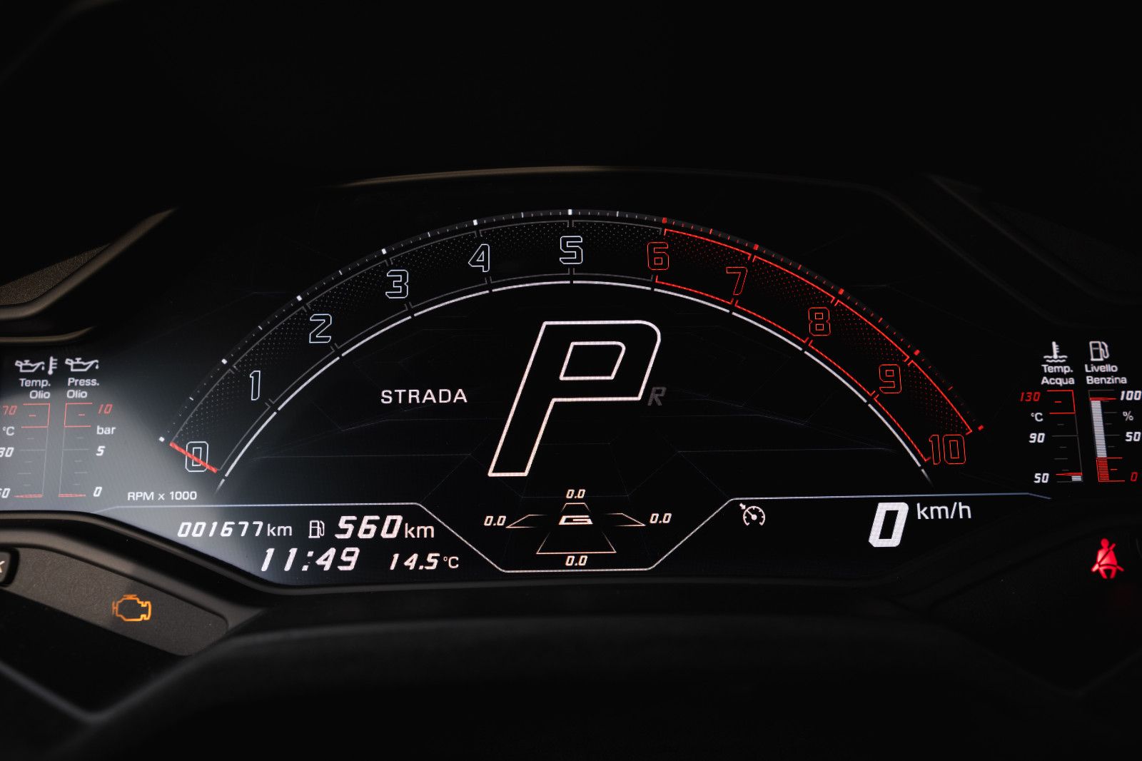 Fahrzeugabbildung Lamborghini Huracán Tecnica - Rosso Mars-Carbon-Lift-DAB