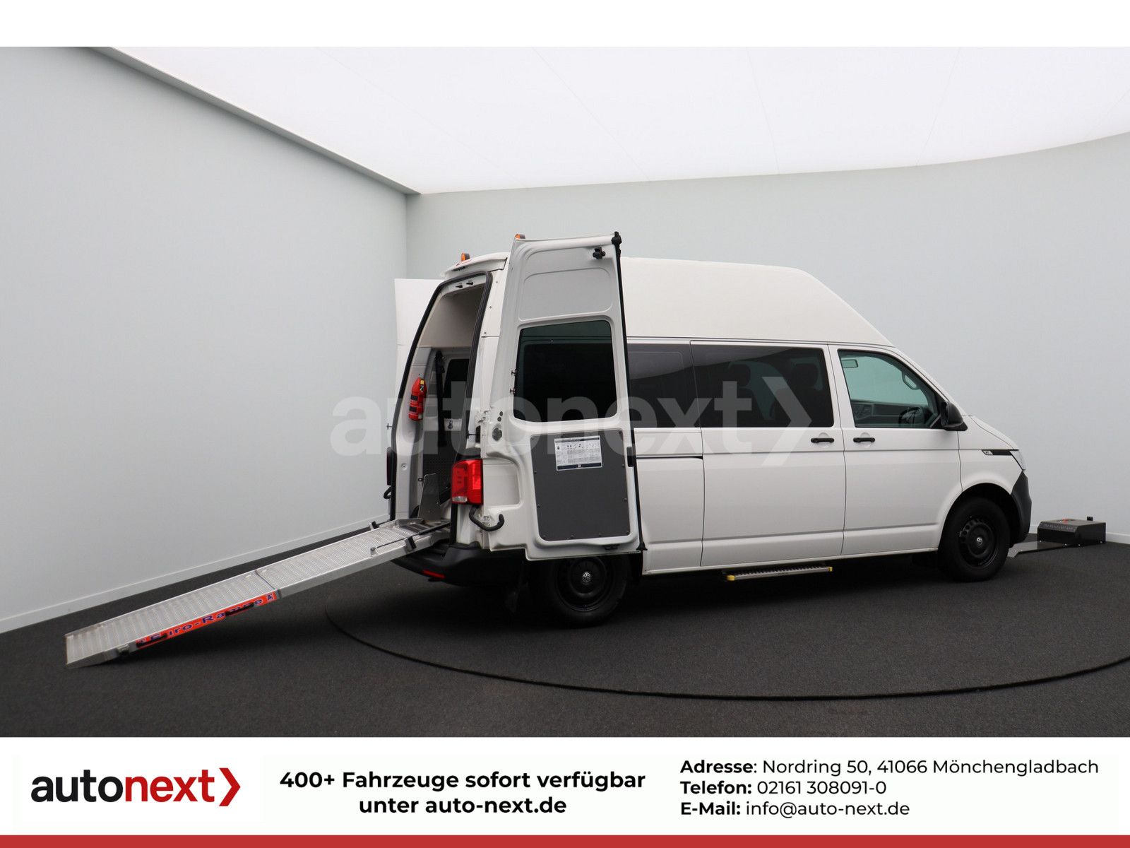 Volkswagen T6.1 Transporter Hochdach Rollstuhl-Rampe Trages