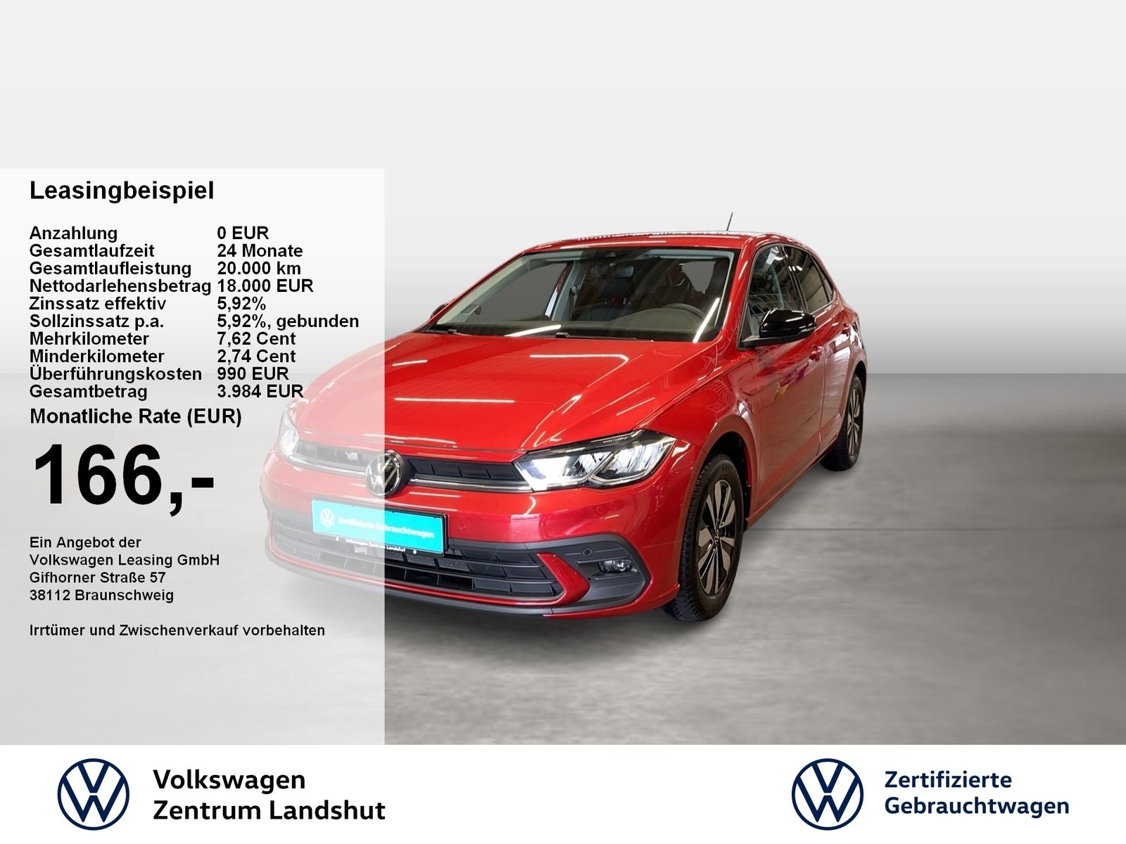 Volkswagen Polo Goal 1.0 TSI ACC FLA LED KlimaA Virtual