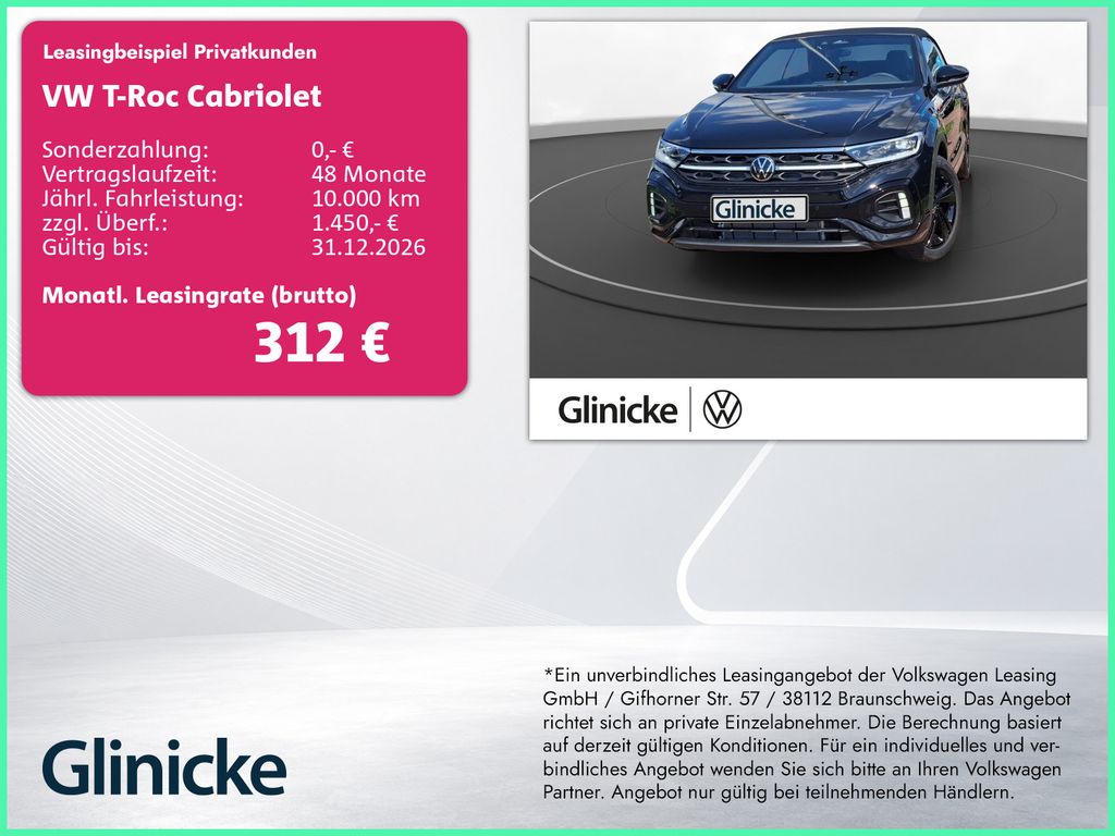 T-Roc Cabriolet R-Line *ABVERKAUF* 150 PS DSG |