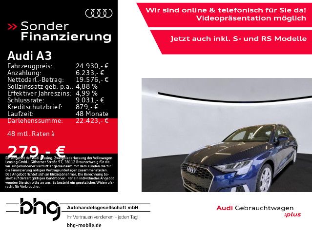 Audi A3 30 TDI Sportback advanced