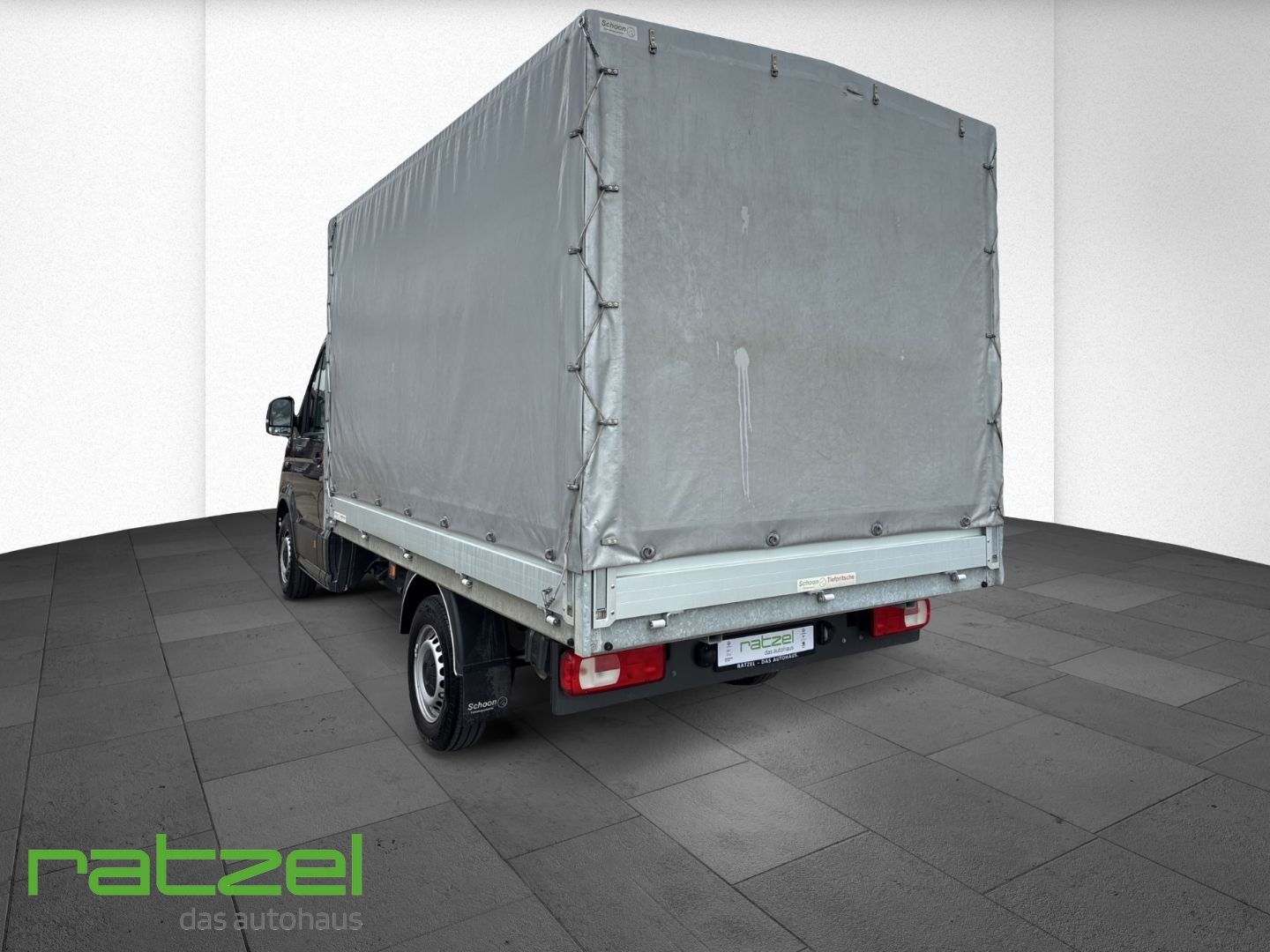 Fahrzeugabbildung Volkswagen Crafter mittellang FWD Pritsche Plane Spriegel S