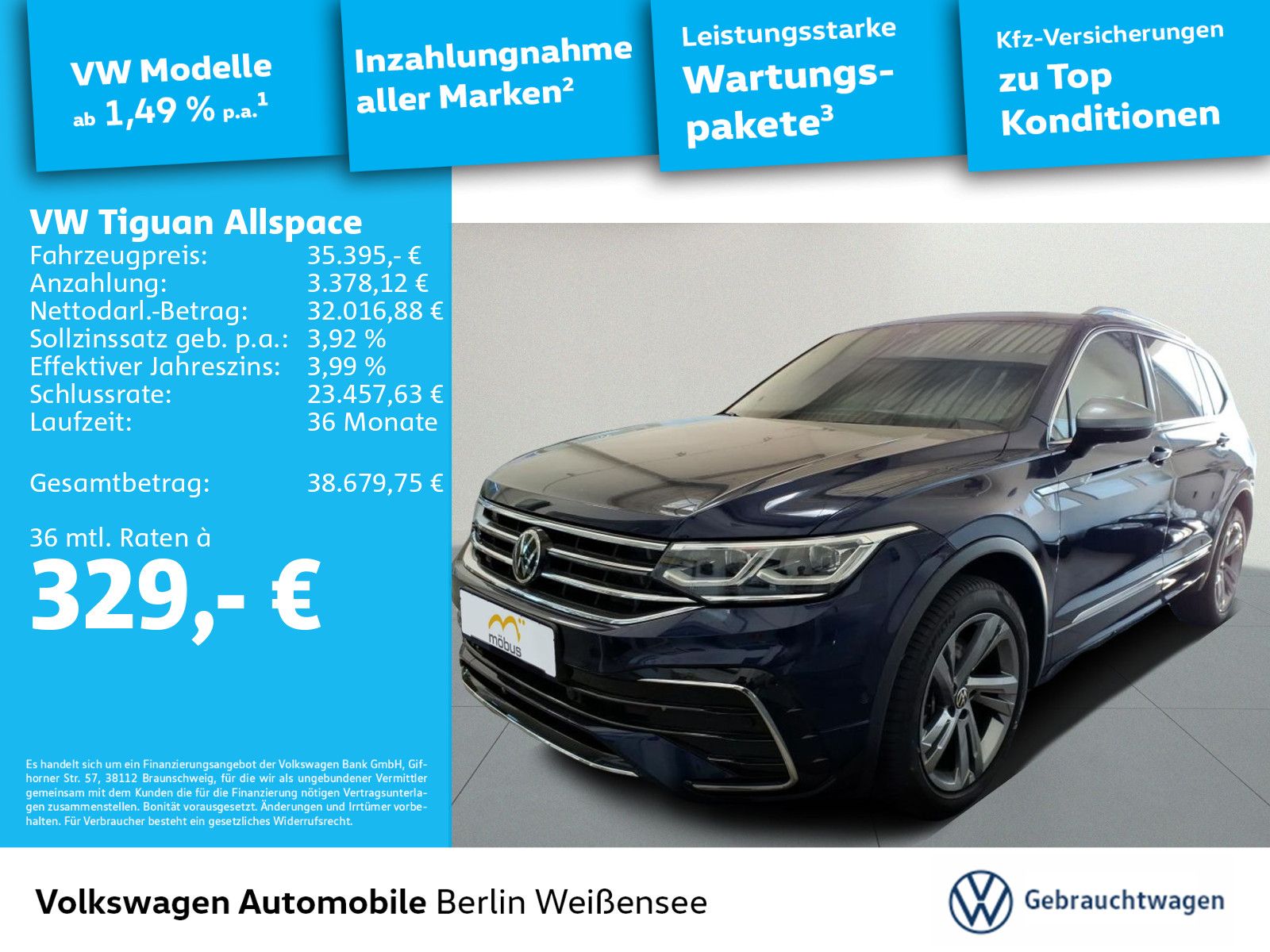 Volkswagen Tiguan Allspace 2.0 TDI R-Line 4M*AHK*MATRIX*360 foto 2