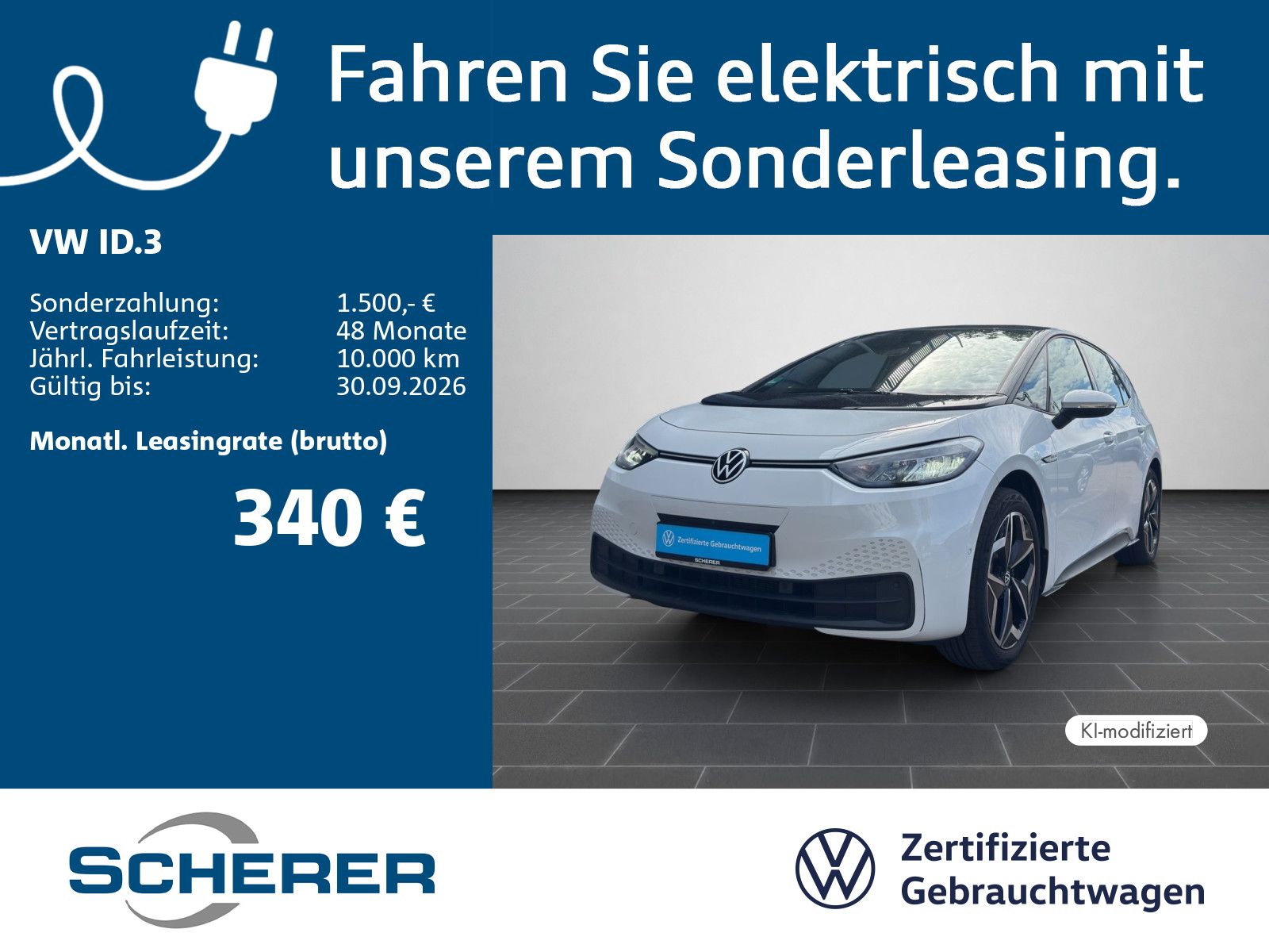 Volkswagen ID.3 PRO S ELECTRIC SOH 94% LED NAVI AREA VIEW P