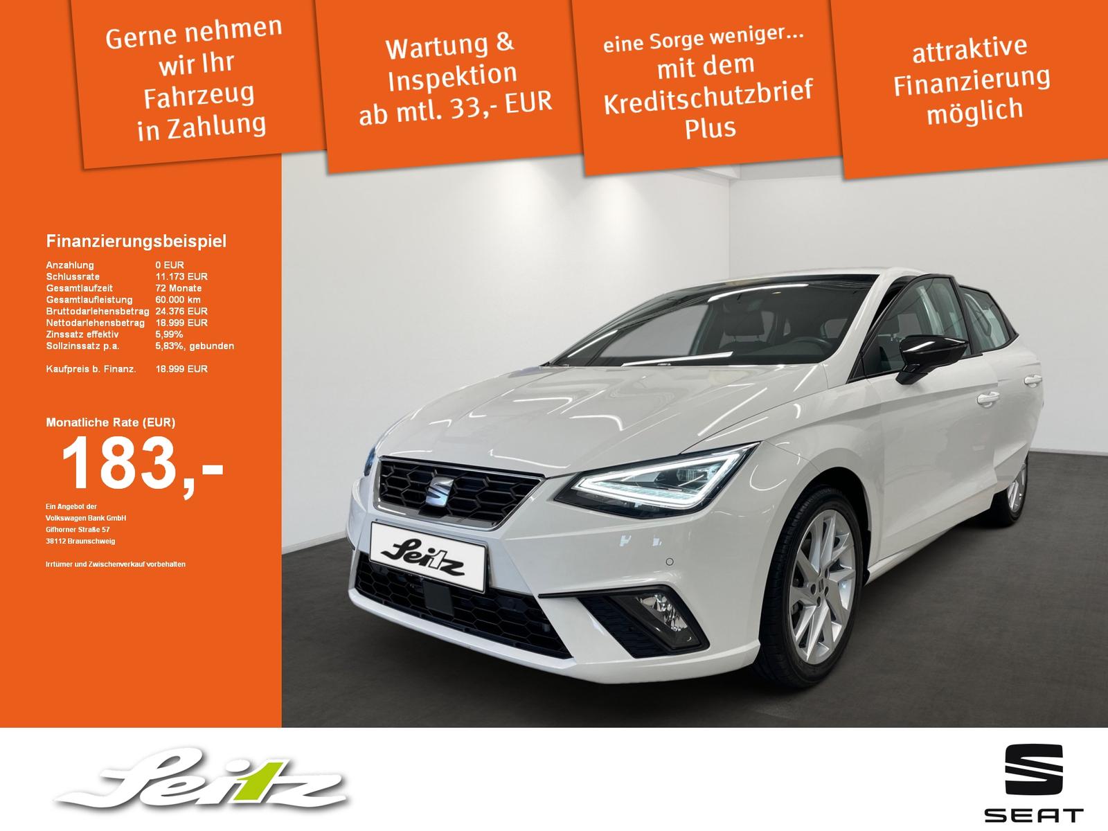 Seat Ibiza 1.0 TSI FR *KAMERA*NAVI*SITZHZG*