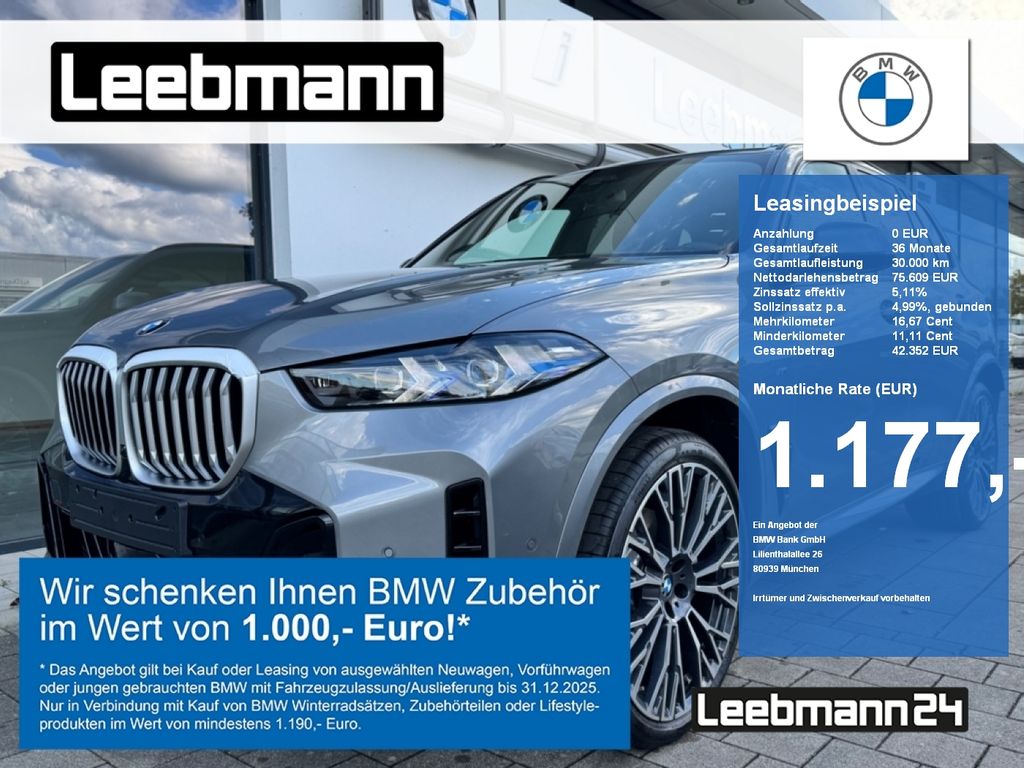 BMW X5 xDrive30d M-Sportpaket AHK/Int-AL/22-Zoll/GSD