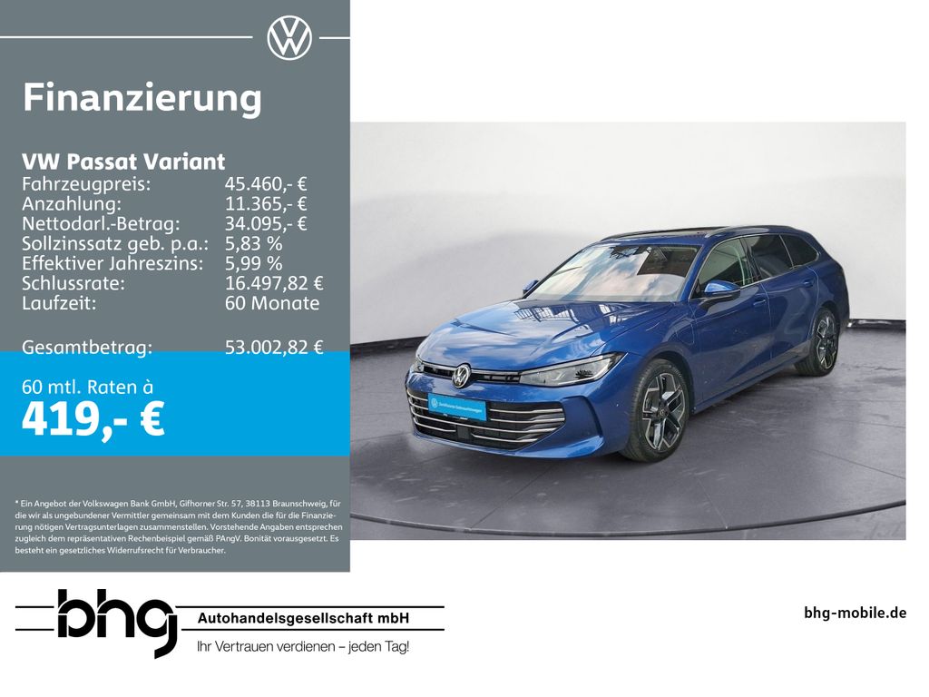 Passat Variant 1.5 e-Hybrid DSG ELEGANCE #LEDER