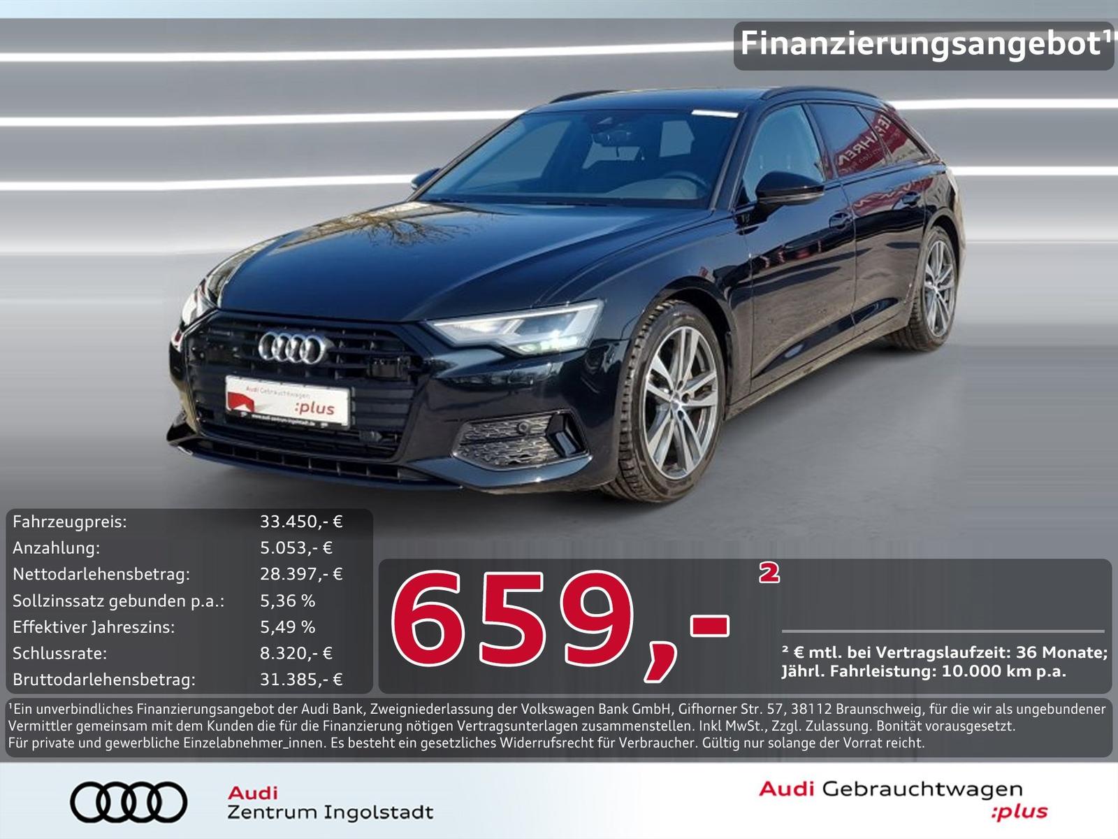Audi A6 Avant 45 TDI qu Sport LED Luft AHK PANO KAM.