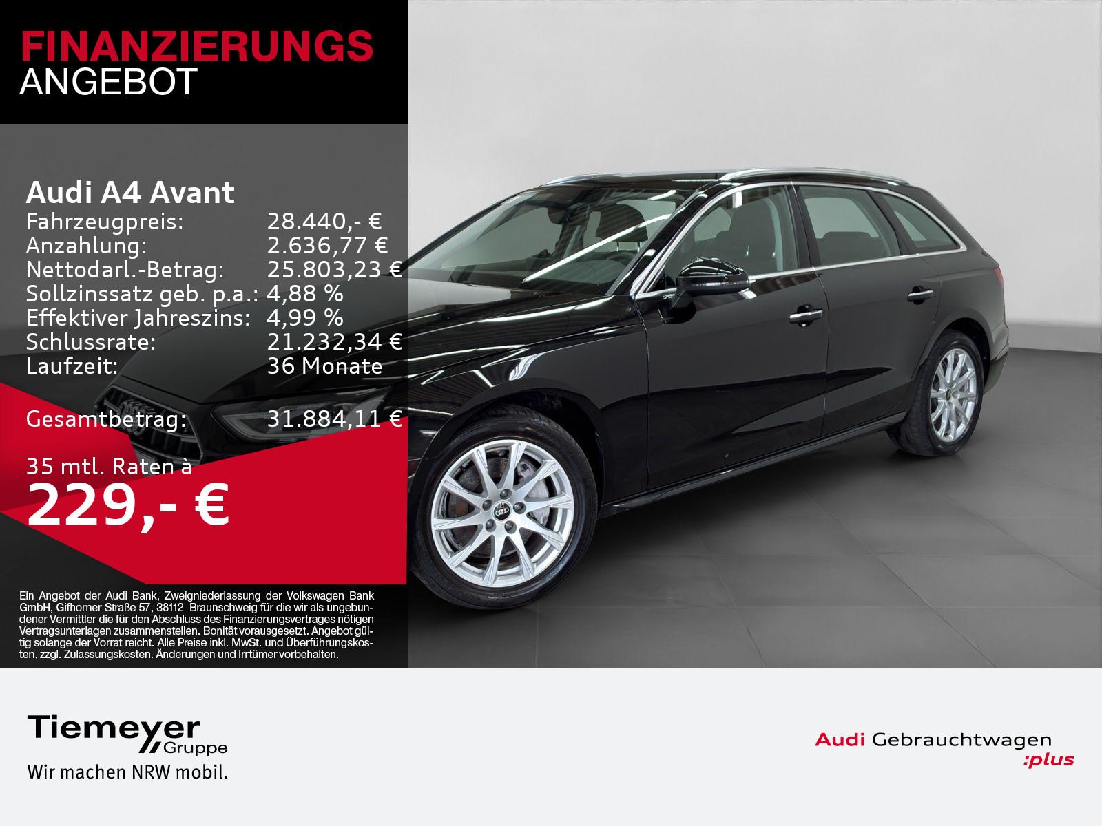 Audi A4 Avant 40 TFSI Q ADVANCED LEder eSITZE NAVI KA