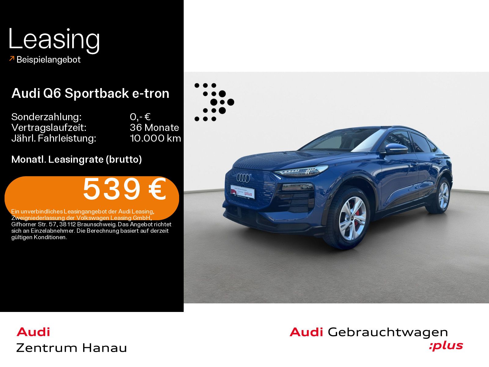 Audi Q6 Sportback e-tron advanced*0,25%*LED*AHK*SHZ*P