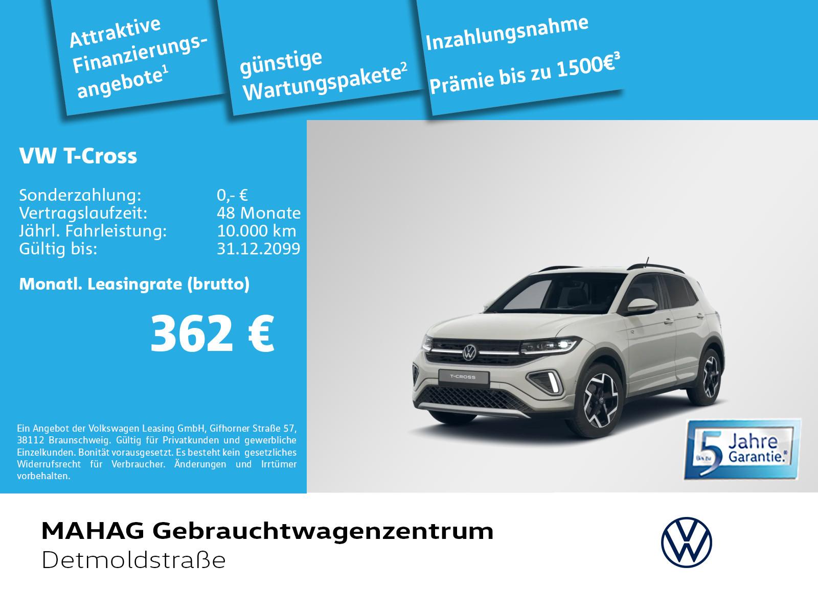 Volkswagen T-Cross 1.5 TSI R-Line NaviPro IQ.LIGHT AHK R-KA