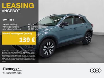Volkswagen Leasingangebot: Volkswagen T-Roc 1.0 TSI GOAL LED PDC NAVI SITZHZG