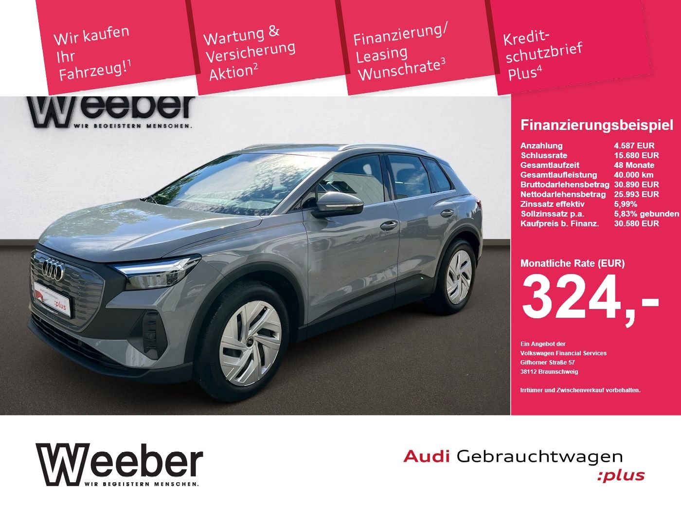 Audi Q4 e-tron * SHZ *WÄRMEPUMPE*NAVI*LED* PDC *