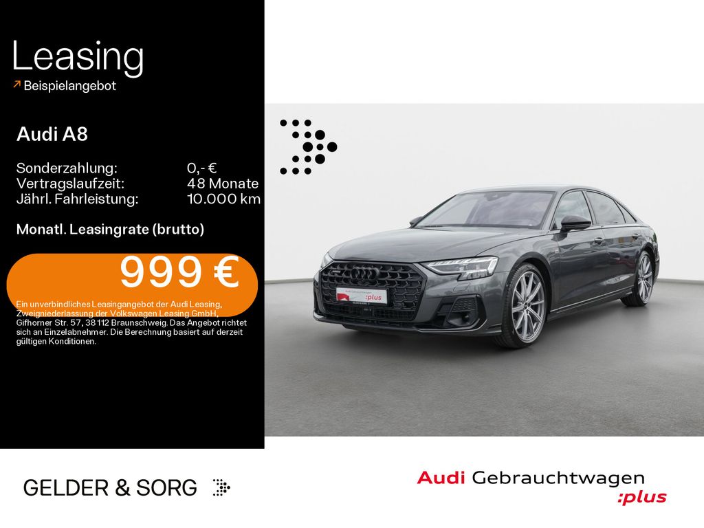 Audi A8 Lang 60 TFSI e qu.S Line 55km/WLTP*Massage*4S