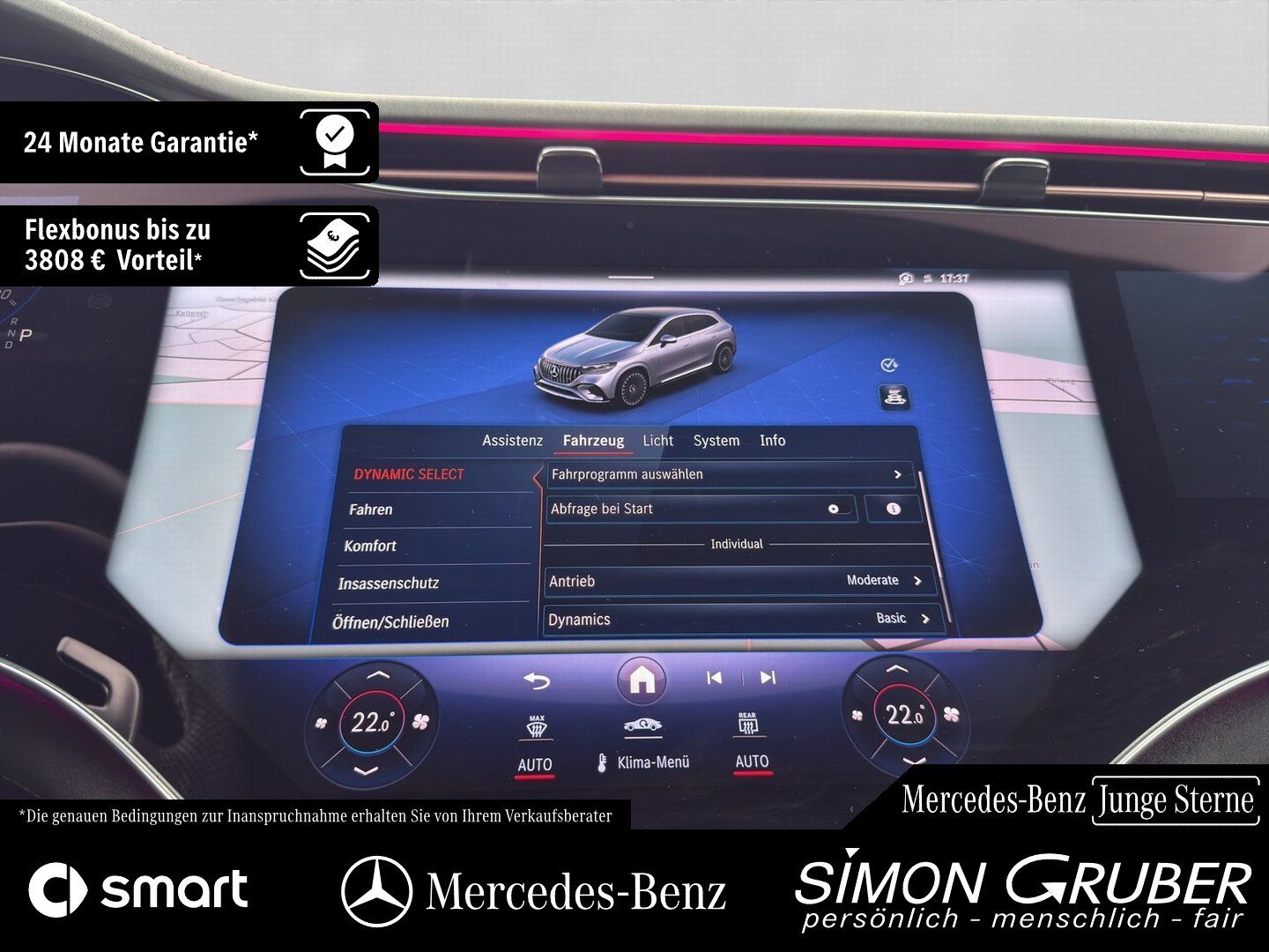 Fahrzeugabbildung Mercedes-Benz EQE 53 4M+ SUV AMG Dynamic+ ActiveRide DriversP