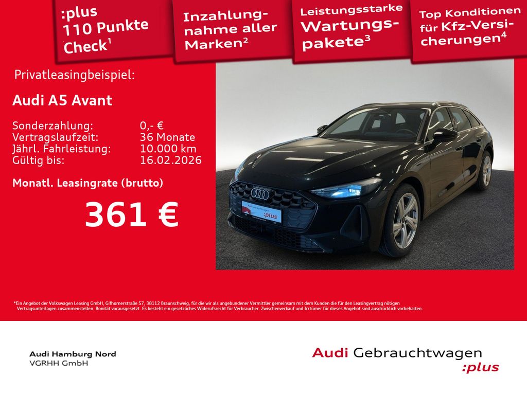 A5 Avant 2.0 TFSI S tronic Navi Kamera ACC Sound