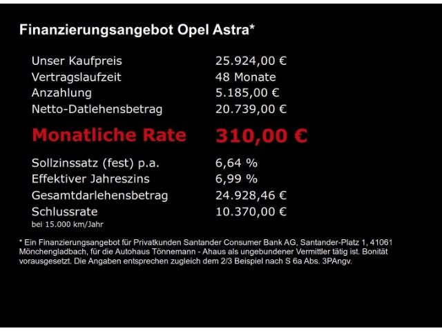 Astra L LIM. GS AT+NAVI+KEYLESS+MATRIX-LED-LICHT