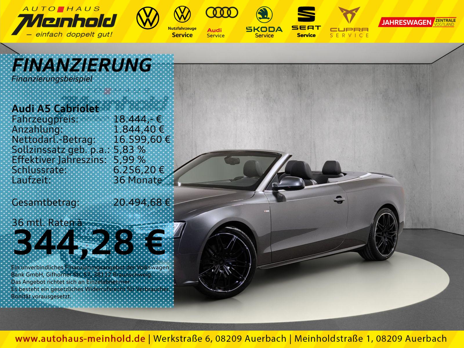 Audi A5 Cabriolet 2.0 TFSI quattro S tronic, Kopfheiz