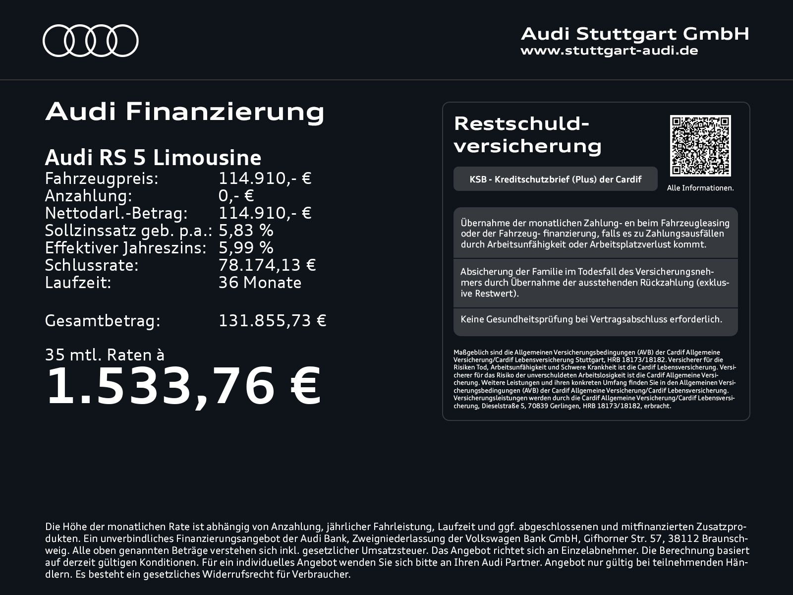 Audi RS 5 Limousine 470 kW tiptronic imagem 2
