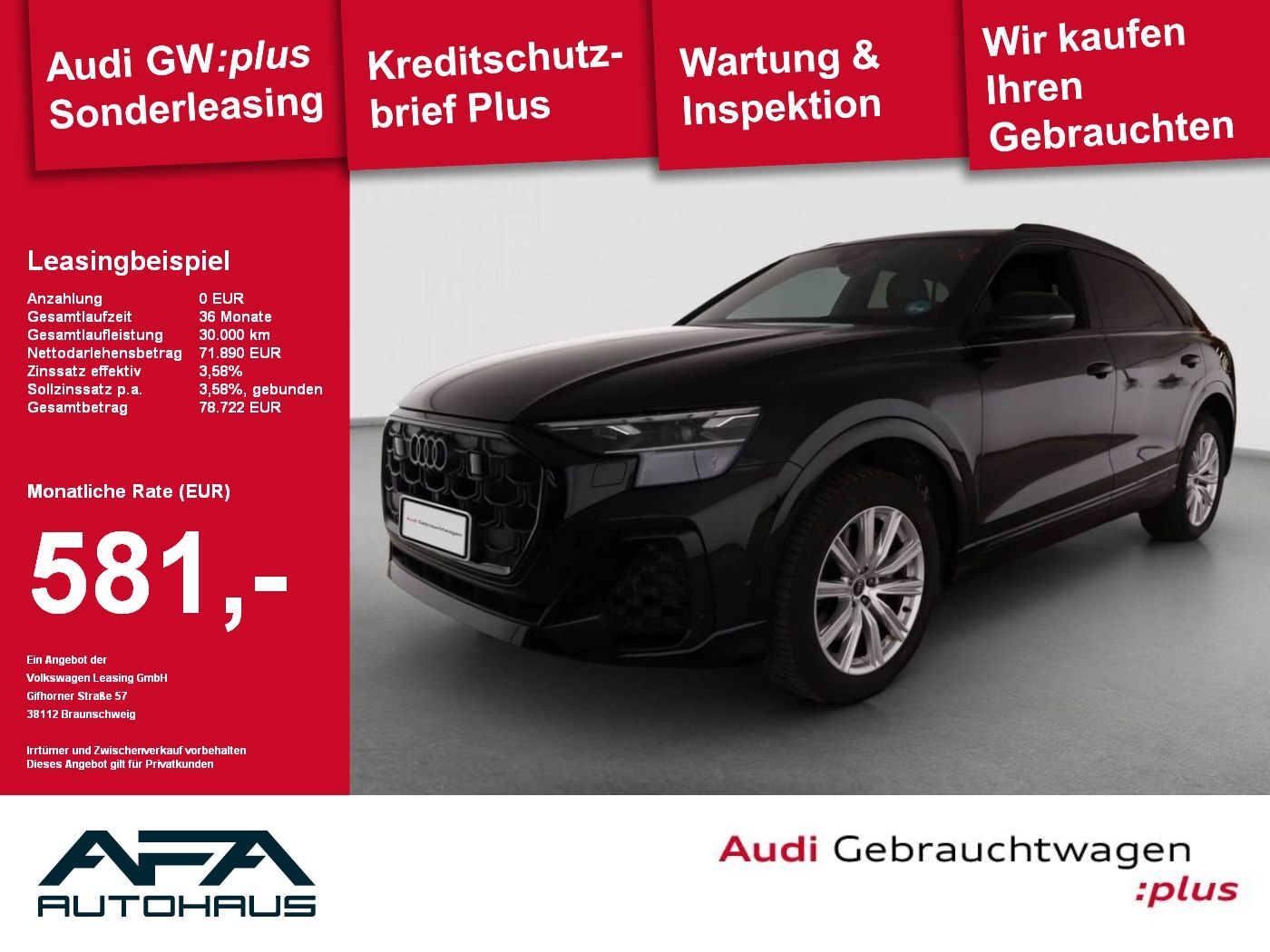 Audi Q8 55 TFSI qu. tiptronic S-Line*Luft*AHK*Matrix