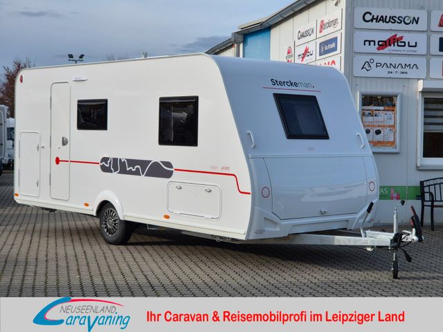 Neuseenland Caravaning Fahrzeugverkauf STERCKEMAN Easy 490PE*MJ26*Dusche*Safety*Cosy*Umluftheizung