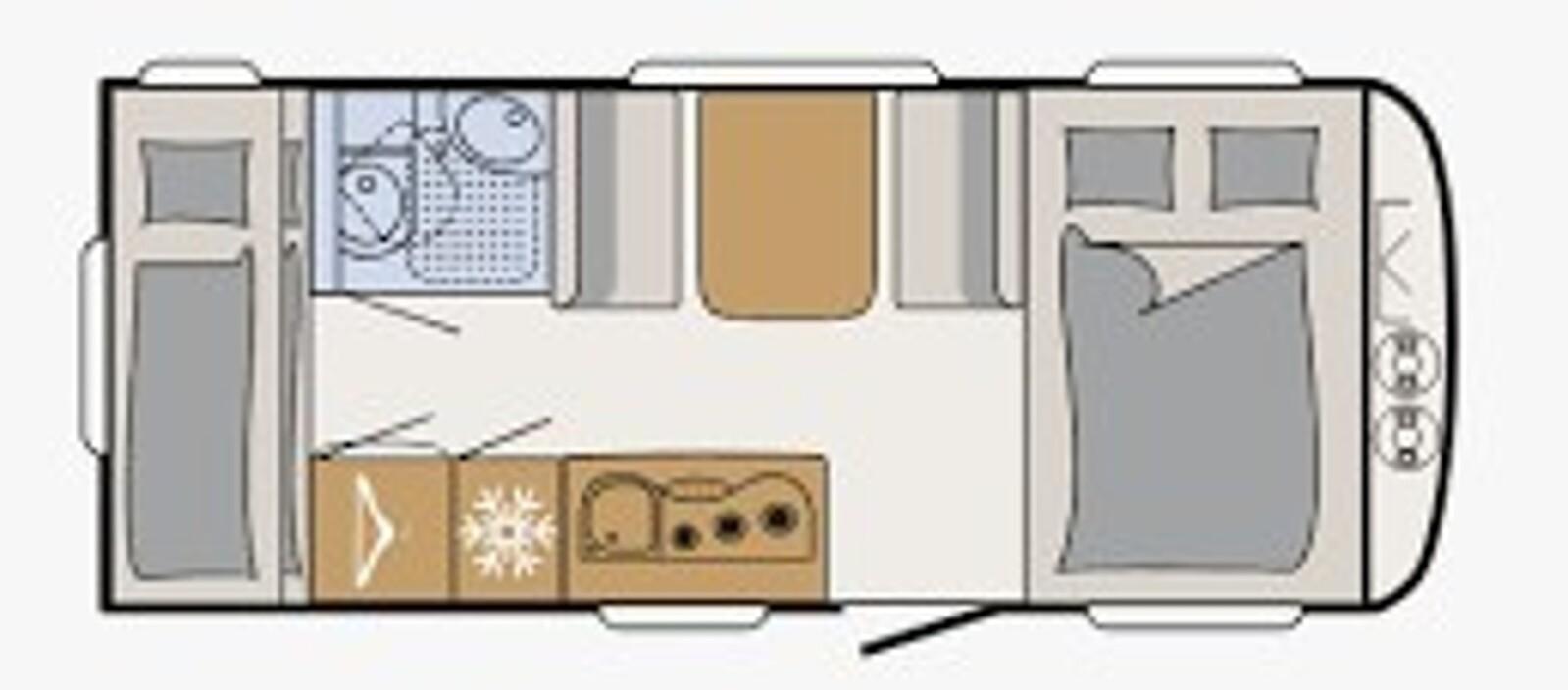 Dethleffs c-go 495 QSK Duschausstattung 