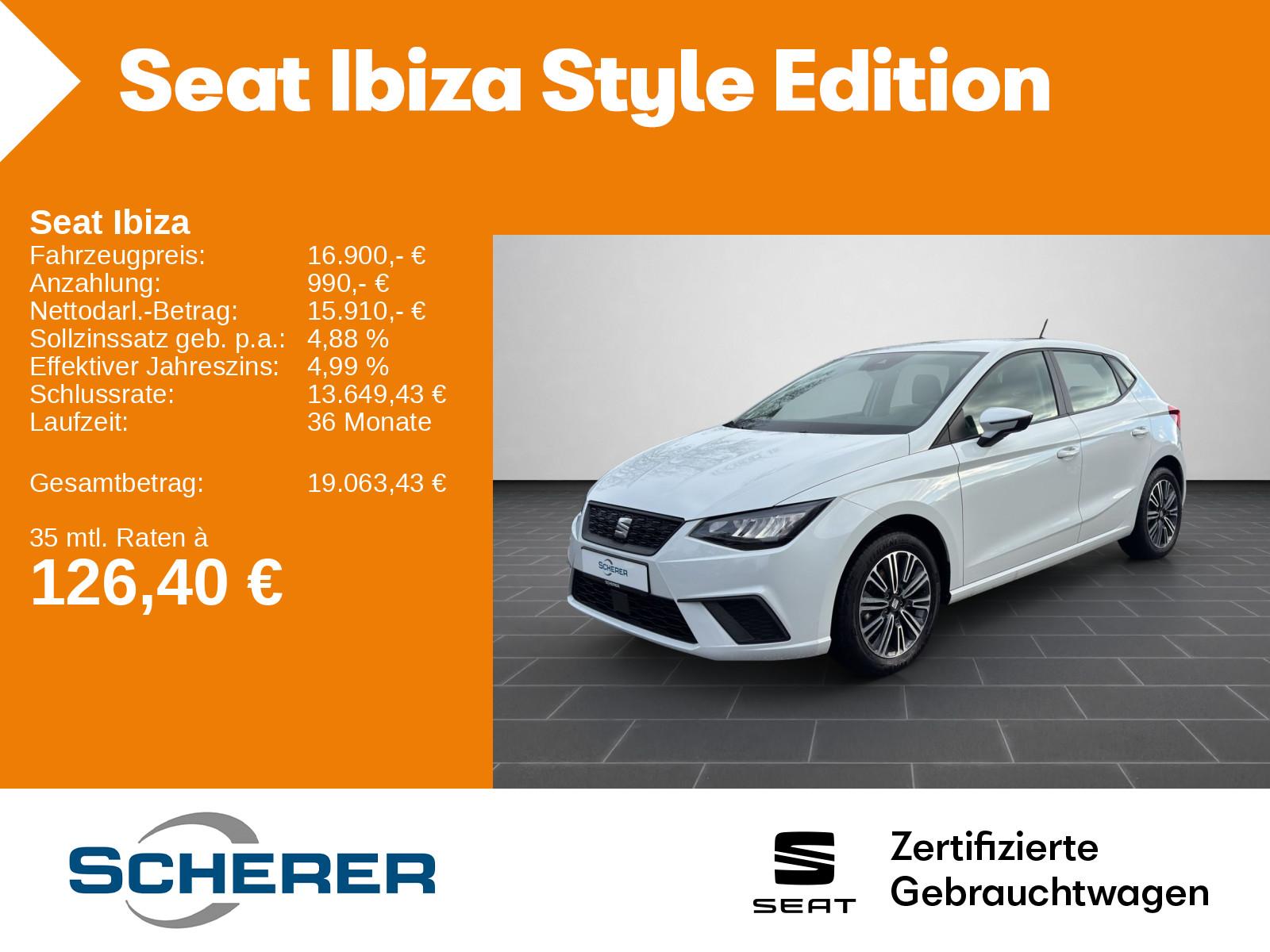 Seat Ibiza 1.0 TSI Style LED FULL LINK SHZ GRA