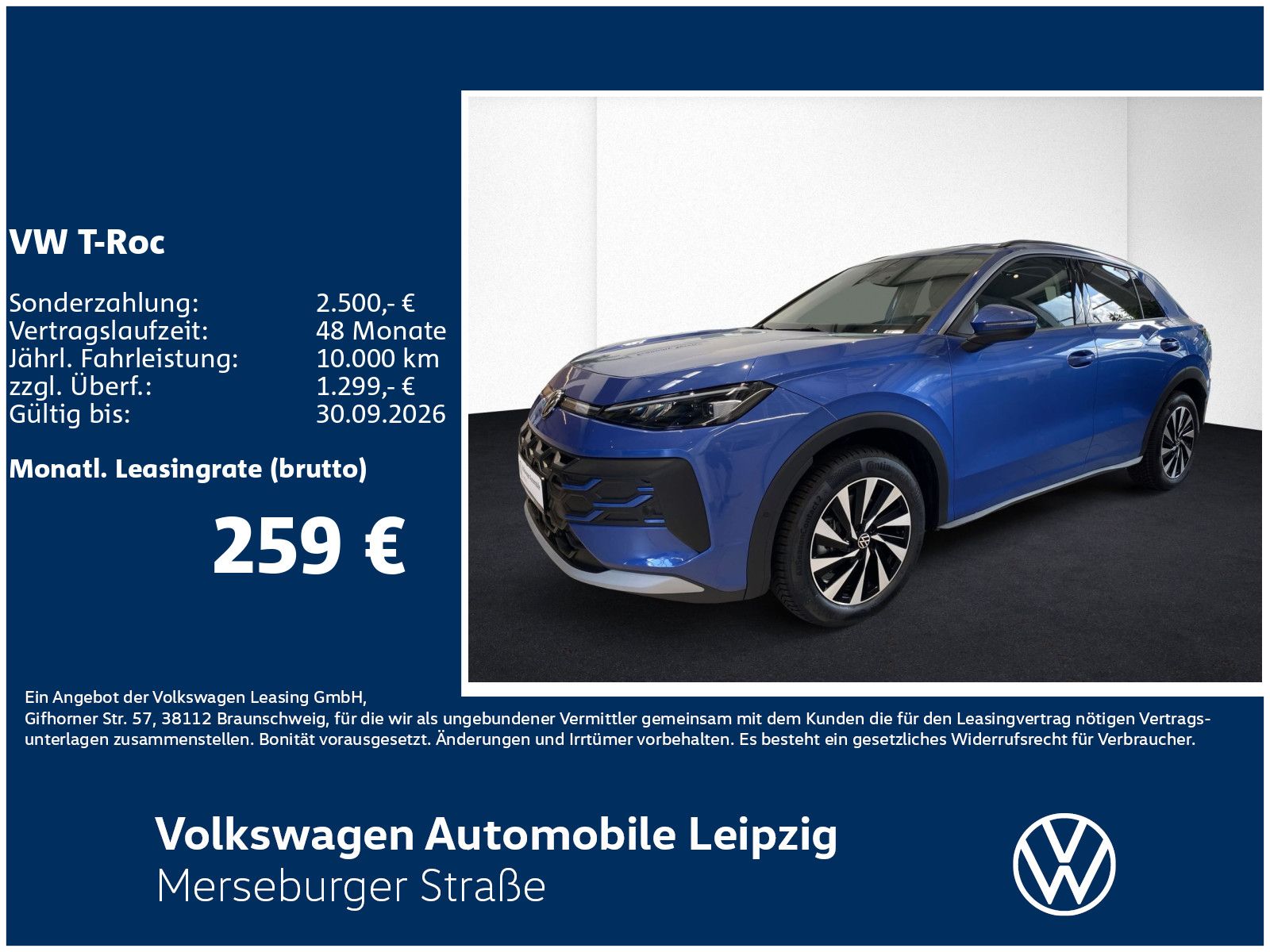 Volkswagen T-Roc Life 1.5 l eTSI 110 kW DSG*GJR
