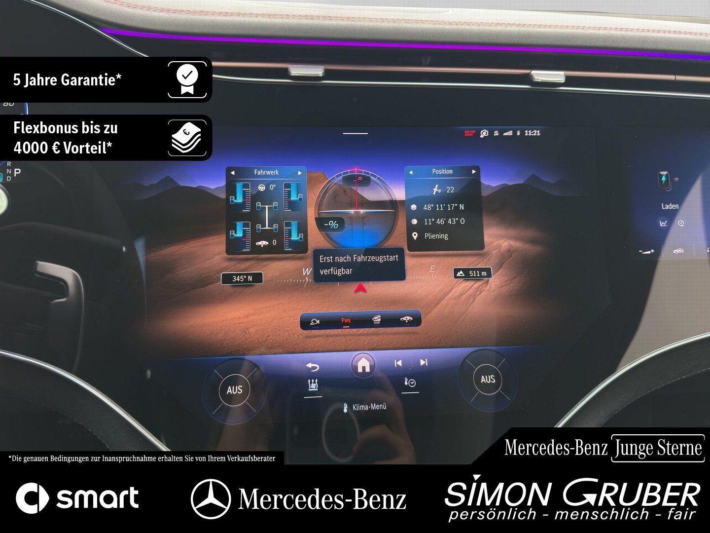 Fahrzeugabbildung Mercedes-Benz EQE 43 4M SUV AMG Night I+II HUD Hyper AHK