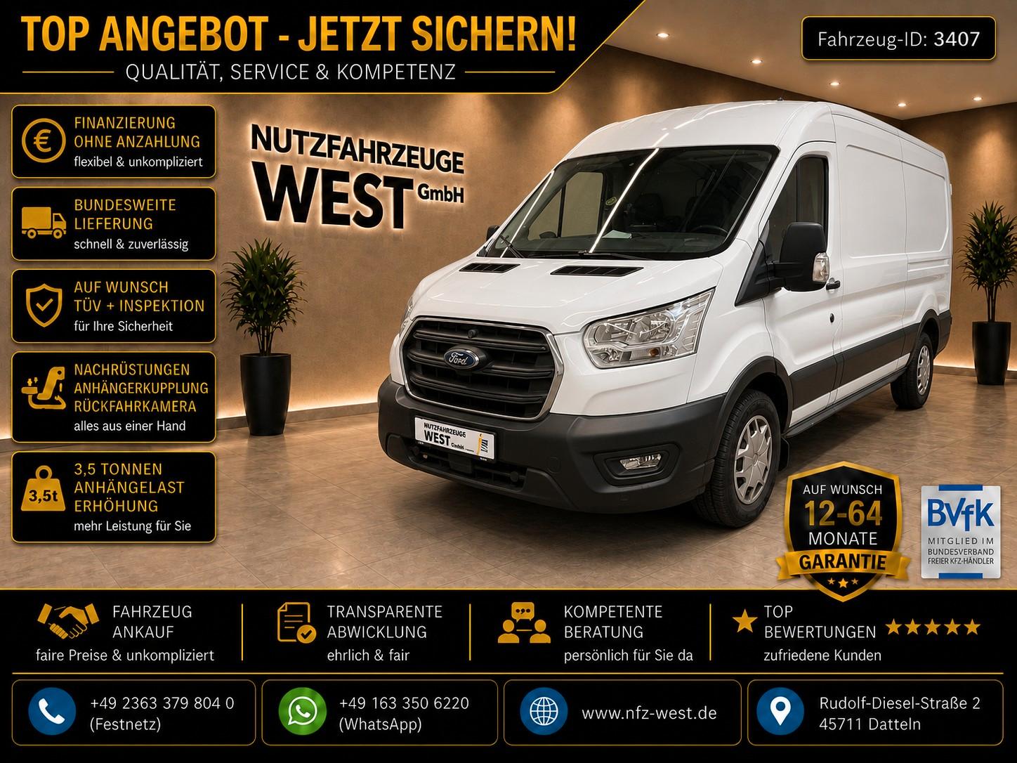 Ford Transit L2-H2*Hoch+Lang*Garantie*Sortimo Regale*