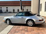Porsche 964 Cabrio Silber/schwarz Leder neuwertig - silberne Porsche 964