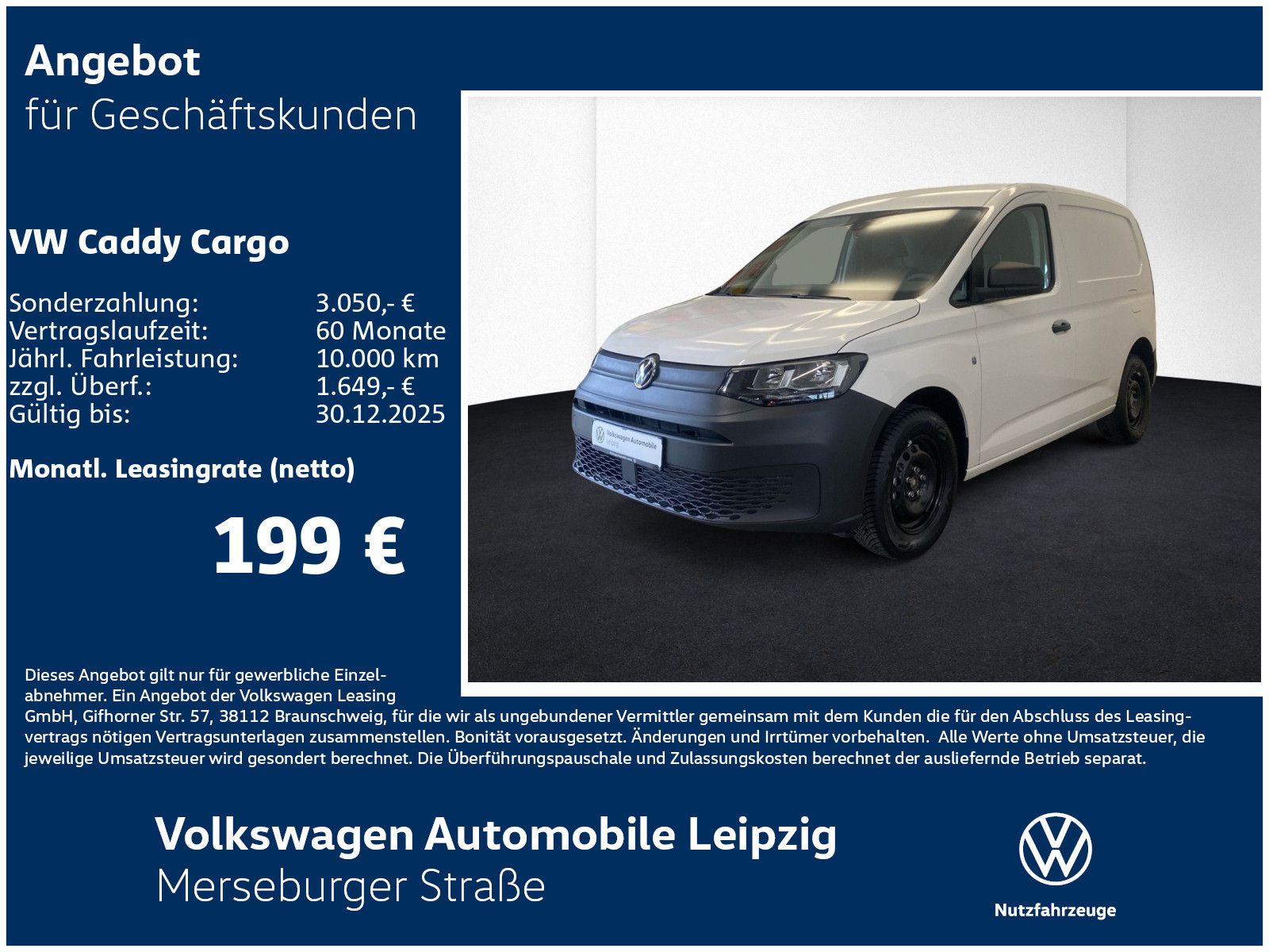 Volkswagen Caddy Cargo 2.0 l TDI 75 kW KLIMA*GJR*SHZ*PDC