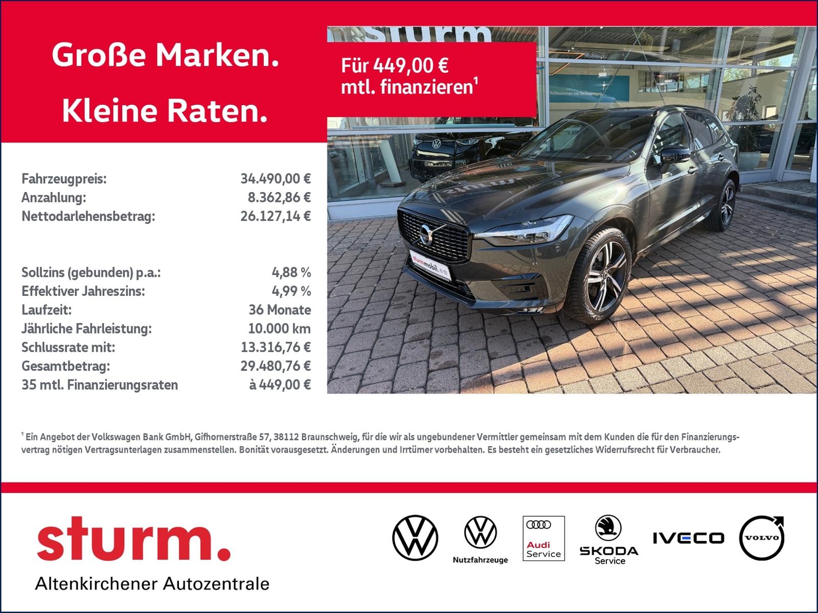 Volvo XC60 B4 R Design *Pano, 360°, Head Up*