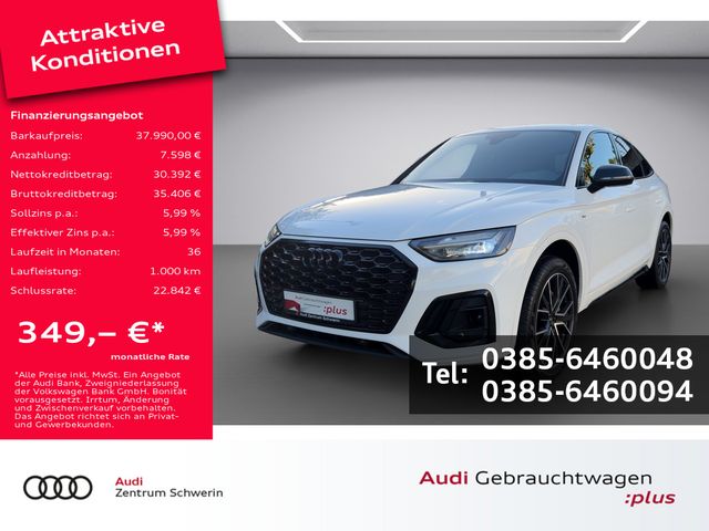 Q5 Sportback 40 2.0 TFSI quattro S line LED B&O