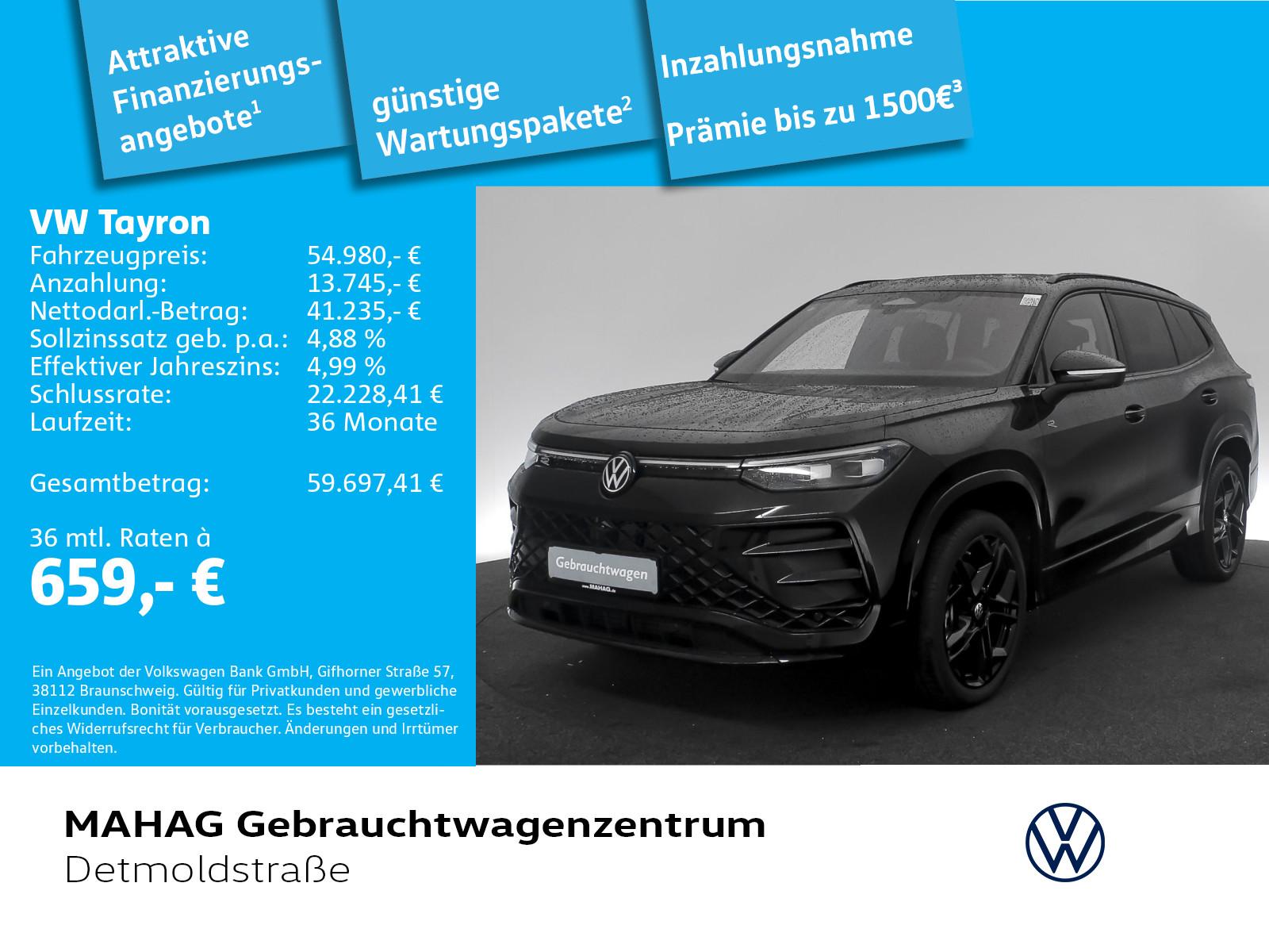Volkswagen Tayron 2.0 TDI 4mot R-LINE BlackStyle 7-Sitze LE