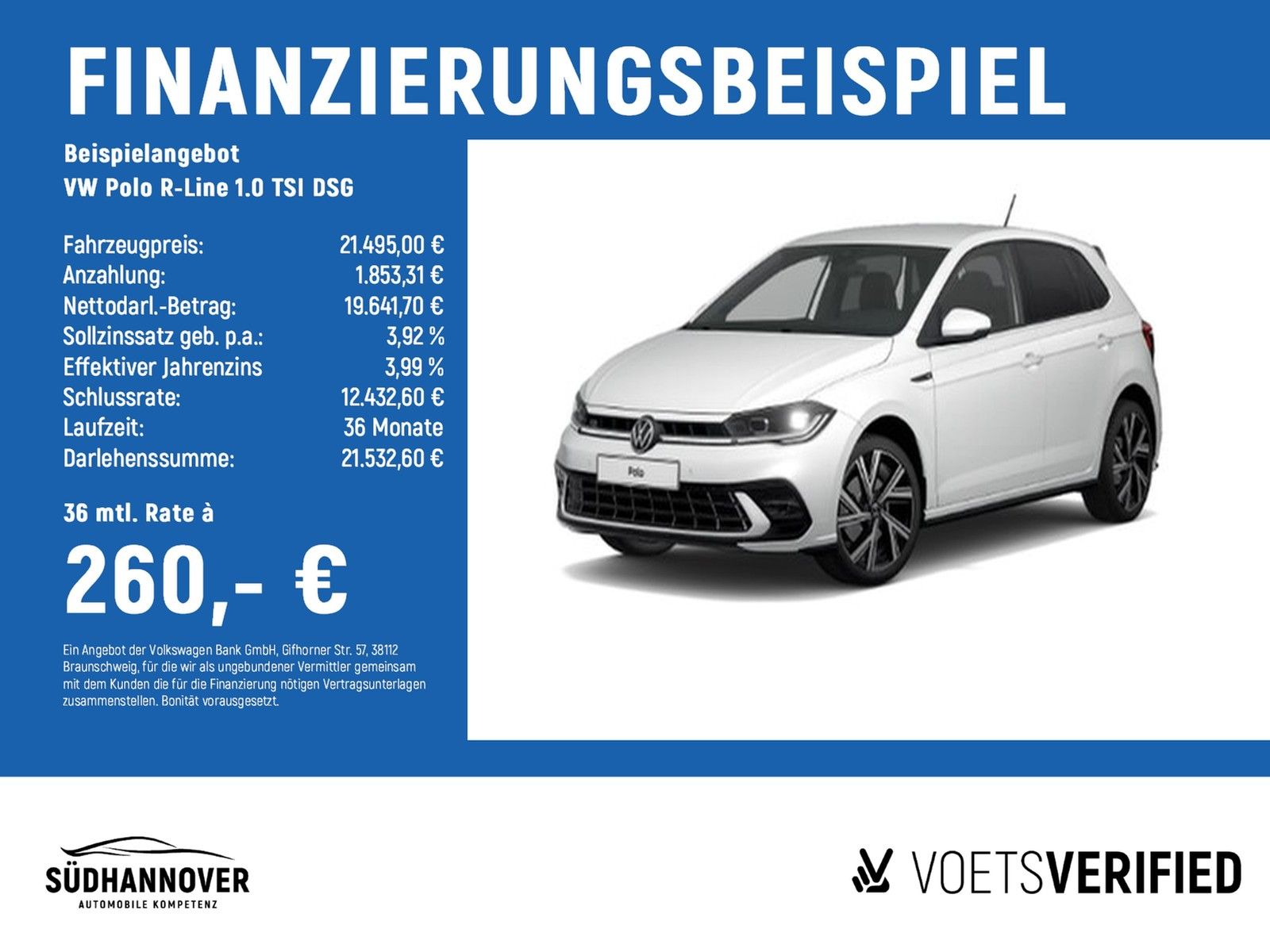 Volkswagen Polo R-Line 1.0 TSI DSG RearView+MATRIX-LED+ACC