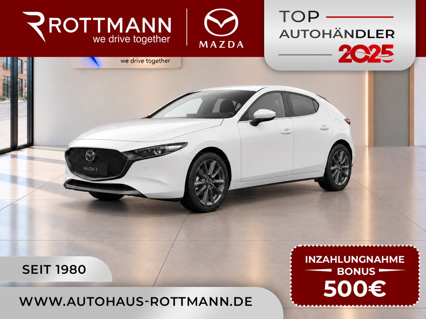 Mazda 3 2027 140ps CENTRE-Line DESIGN-P ACC HUD Qi NAV