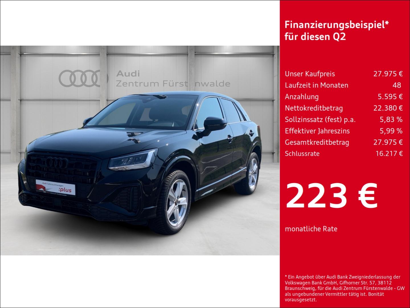Audi Q2 35 TFSI S tronic S line Navi Digitales Cockpi