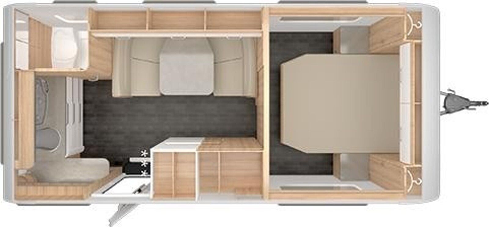 Fahrzeugabbildung Tabbert Vivaldi 550 DF 2.5 Mover Solar Queensbett Ofen