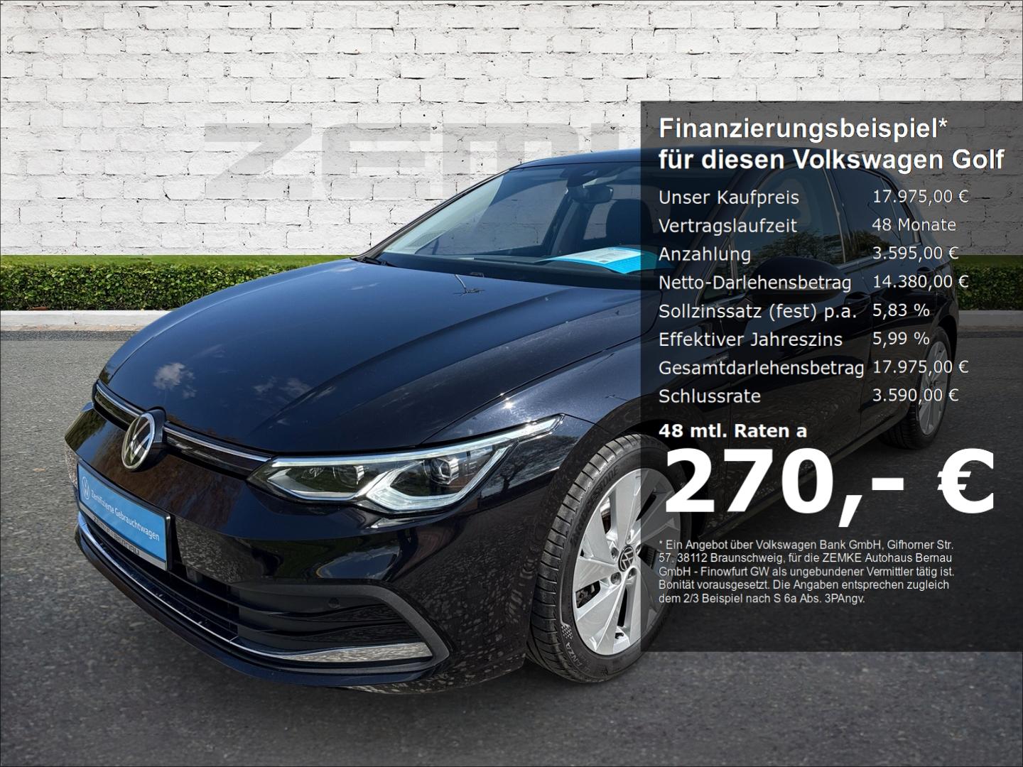 Volkswagen Golf VIII 1.5 eTSI DSG Style El. Panodach Navi D