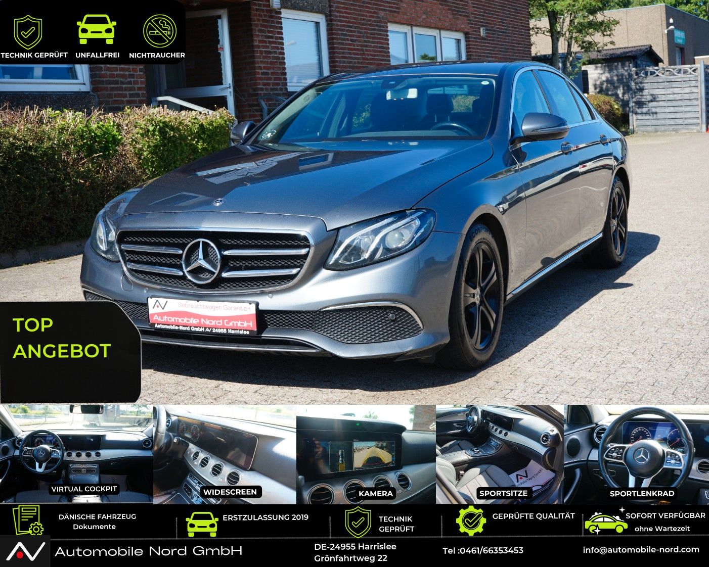 MERCEDES-BENZ E 220d Limousine*Widescreen