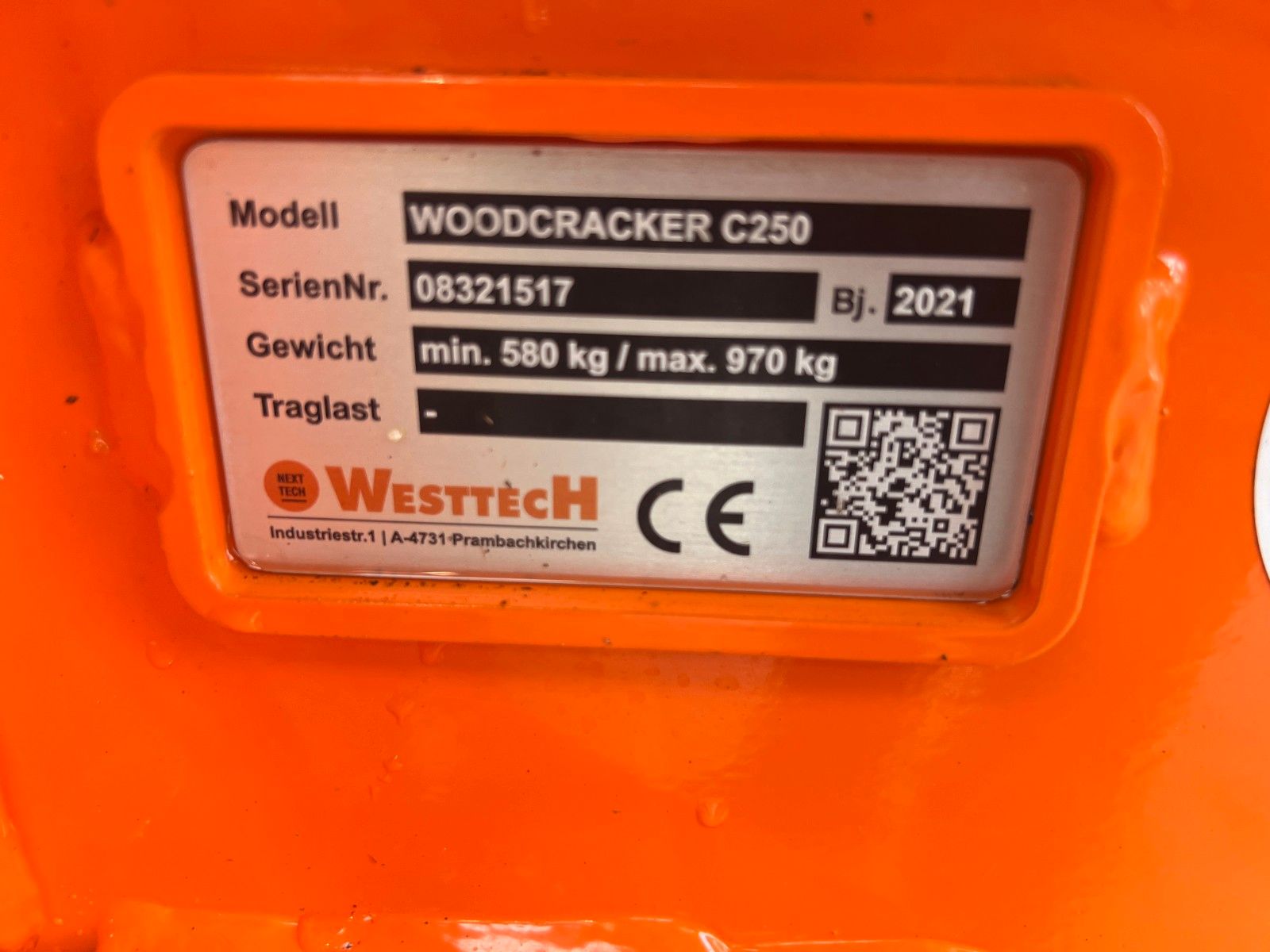 Fahrzeugabbildung Andere Westtech C250 Fällgreifer Tiltator Sammler MS10