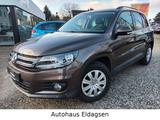 Volkswagen Tiguan + 1.HAND + SHZ + PDC + TÜV + SERVICE + - Volkswagen Tiguan: Braun
