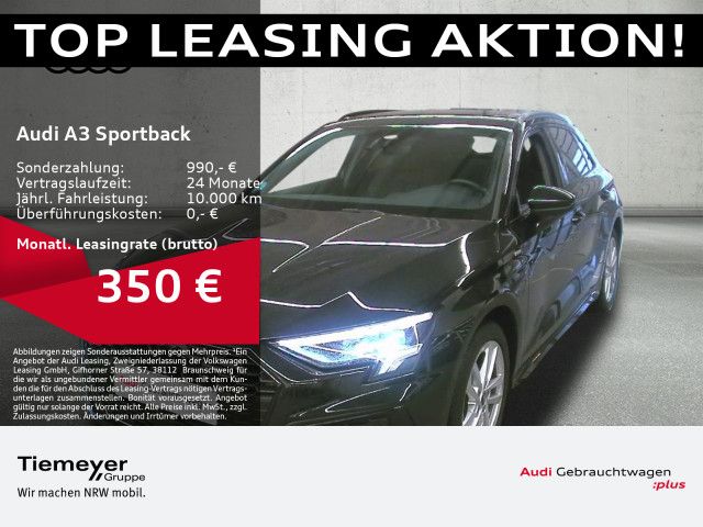 Audi A3 Sportback 40 TFSIe S LINE B&O LED AFA LEDER N