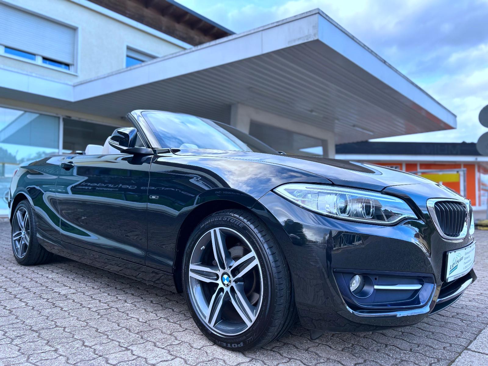 BMW 2 Cabrio 218 i Bi-Xenon Navi Leder Alu Pdc Euro6